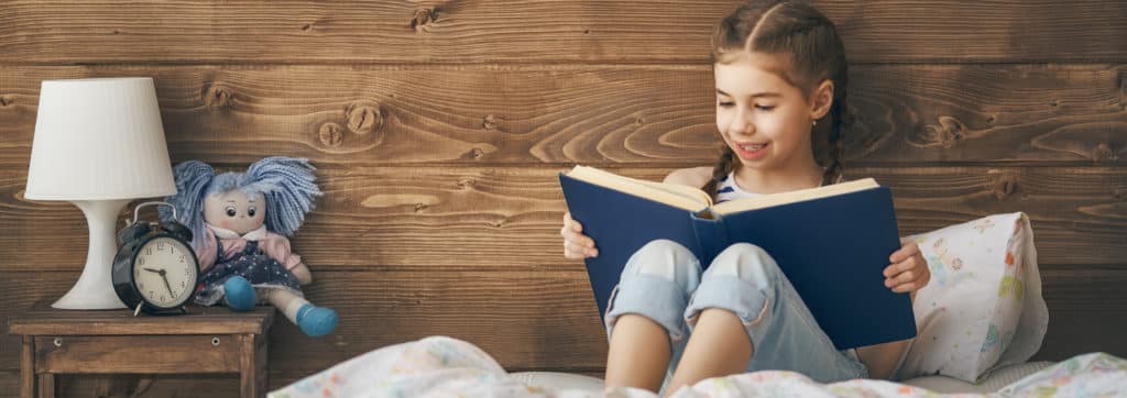 Girl reading book